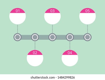 Presentation business info graphic template 