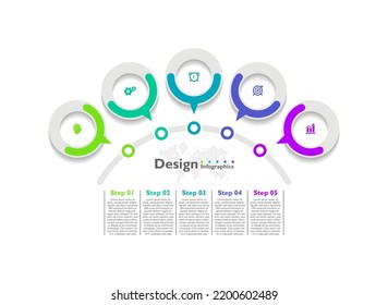 Presentation business infographic abstract background design template