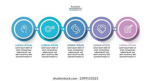 Presentation business infographic background template