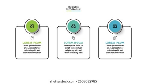 Presentation business infographic background template