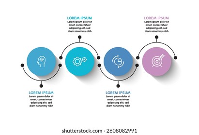 Presentation business infographic background template