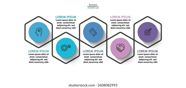 Presentation business infographic background template