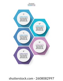 Presentation business infographic background template