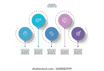 Presentation business infographic background template