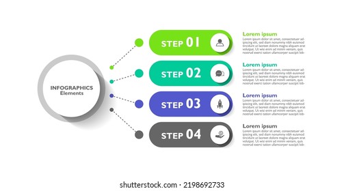 Presentation business infographic design abstract background template elements