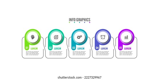 Presentation business infographic design template