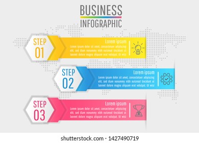 Presentation business infographic design vector and marketing icons can be used for web design, workflow layout, annual reportdiagram. eps 10 vector.