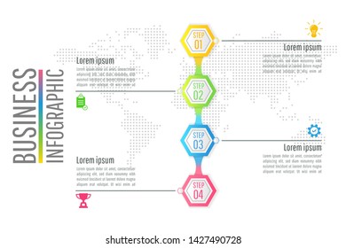 Presentation business infographic design vector and marketing icons can be used for web design, workflow layout, annual reportdiagram. eps 10 vector.
