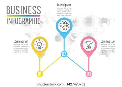 Presentation business infographic design vector and marketing icons can be used for web design, workflow layout, annual reportdiagram. eps 10 vector.