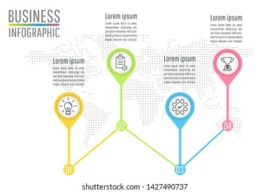 Presentation business infographic design vector and marketing icons can be used for web design, workflow layout, annual reportdiagram. eps 10 vector.