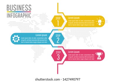 Presentation business infographic design vector and marketing icons can be used for web design, workflow layout, annual reportdiagram. eps 10 vector.