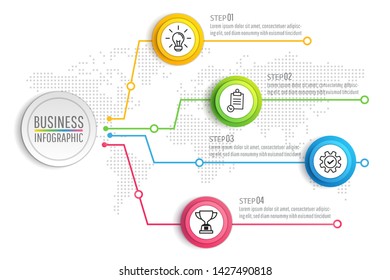 Presentation business infographic design vector and marketing icons can be used for web design, workflow layout, annual reportdiagram. eps 10 vector.