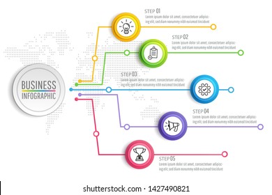 Presentation business infographic design vector and marketing icons can be used for web design, workflow layout, annual reportdiagram. eps 10 vector.