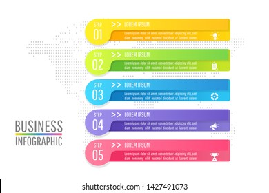 Presentation business infographic design vector and marketing icons can be used for web design, workflow layout, annual reportdiagram. eps 10 vector.