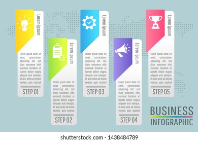 Presentation business infographic design vector and marketing icons can be used for web design, workflow layout, annual report diagram. eps 10 vector.