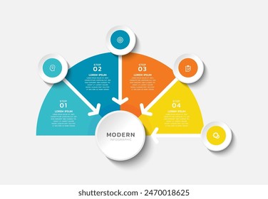 Presentación infografía de negocios Plantilla moderna