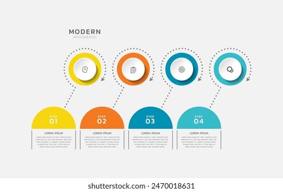 Presentation business infographic modern template