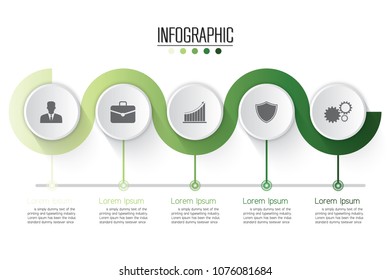 Presentation business of infographic template.