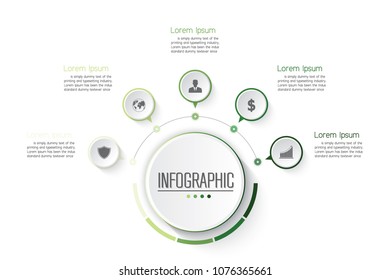 Presentation business infographic template.