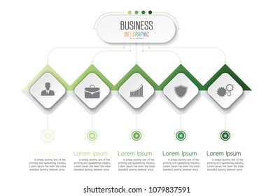 Presentation business of infographic template.