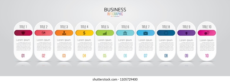 Presentation business of infographic template.