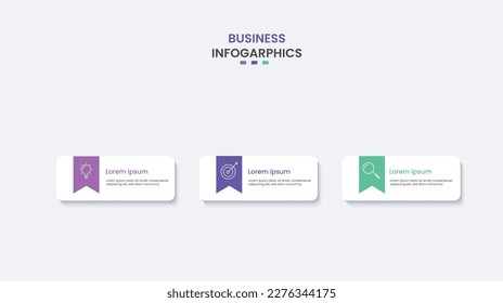 Presentation business infographic template with 3 Options.