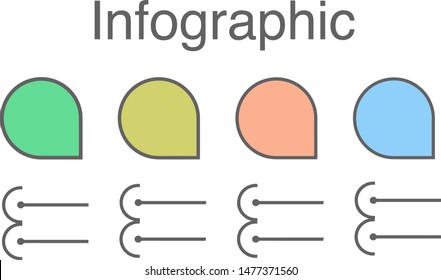 Presentation business infographic template with 4 options. Vector illustration.