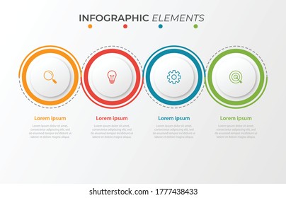 
Presentation business infographic template with 4 options