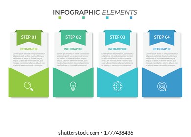 
Presentation business infographic template with 4 options