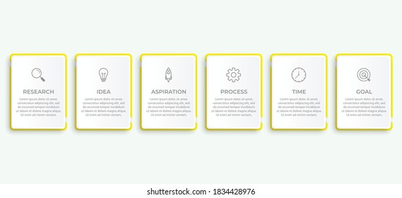 Presentation business infographic template with 4 options. Vector illustration.