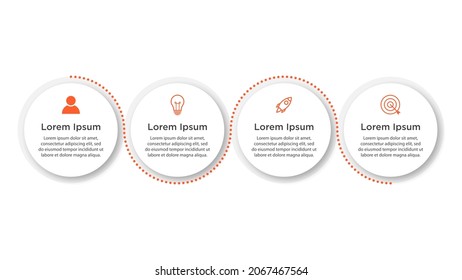 Presentation business infographic template with 4 options