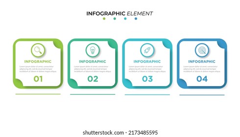 Presentation business infographic template with 4 options	