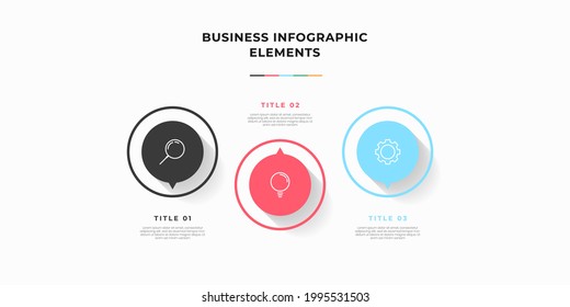 Präsentation der Business-Infografik Vorlage mit 5 Optionen oder Schritten. Moderne Infografik-Design-Vorlage. Kreatives Konzept für fünf Stufen des Geschäftsprojekts
