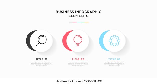 Presentation business infographic template with 5 options or steps. Modern infographic design template. Creative concept of five stages of business project