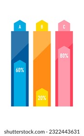 Presentación de la plantilla de infografía del negocio con 5 opciones o pasos. Plantilla moderna de diseño infográfico. Concepto creativo de cinco etapas del proyecto empresarial