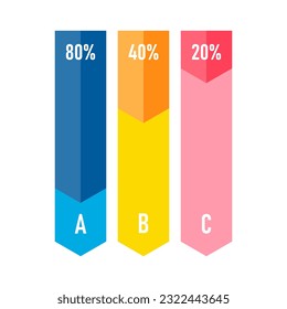 Presentation business infographic template with 5 options or steps. Modern infographic design template. Creative concept of five stages of business project