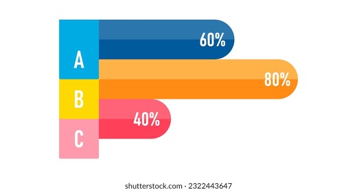 Presentation business infographic template with 5 options or steps. Modern infographic design template. Creative concept of five stages of business project