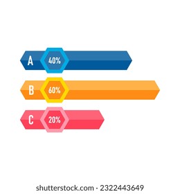 Presentation business infographic template with 5 options or steps. Modern infographic design template. Creative concept of five stages of business project