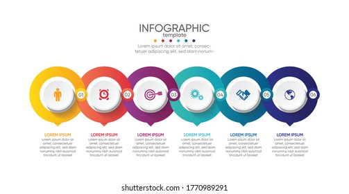 Vector Infographics Timeline Design Template 3d Stock Vector (Royalty ...