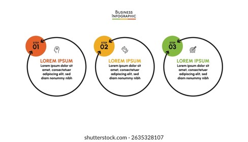 Presentation business infographic template background