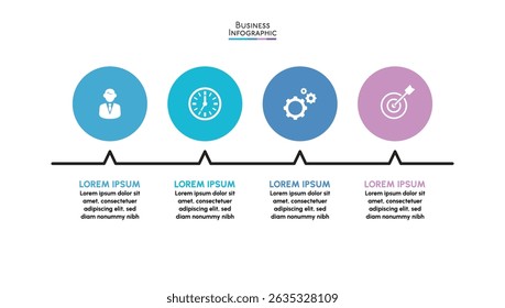 Presentation business infographic template background