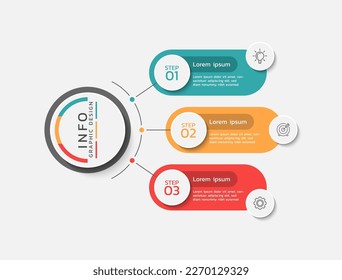 Presentation business infographic template colorful design 