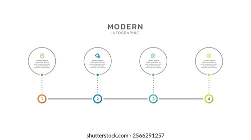 Presentation business infographic template colorful design