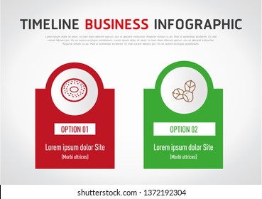 Presentation business infographic template. Comparative chart with banner for presentation, informative forms. Comparison table. Graphs for product compare