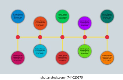 Presentation business infographic template. Could be used for workflow or business report.