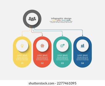 Presentation business infographic template design