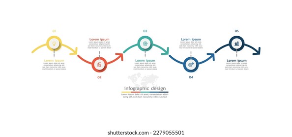 Presentation business infographic template design