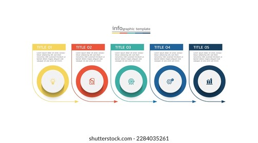 Diseño de plantillas de infografía de negocios de presentación