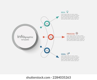 Presentation business infographic template design