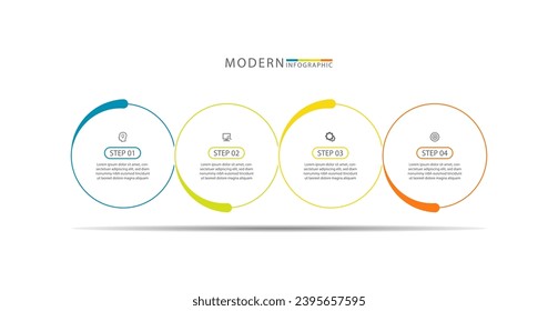 Infografik-Design für Präsentationsgeschäfte - bunt